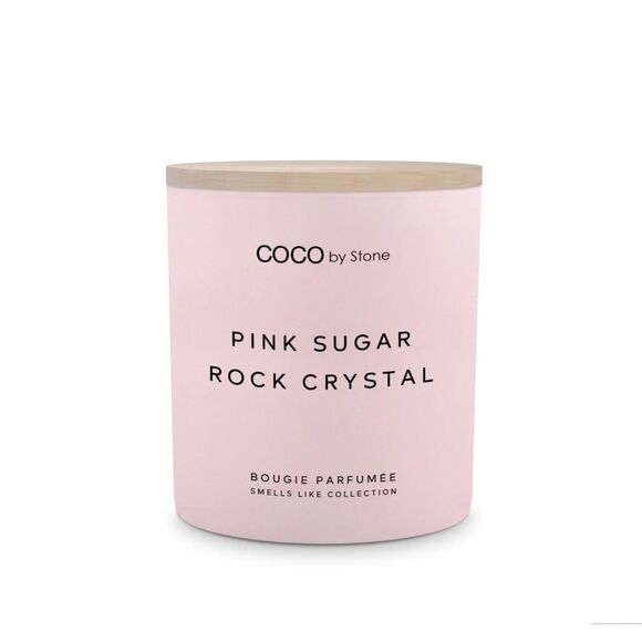 COCO by Stone Other - NEW! COCO by Stone Smells Like Pink Sugar Rock Crystal 11oz Candle